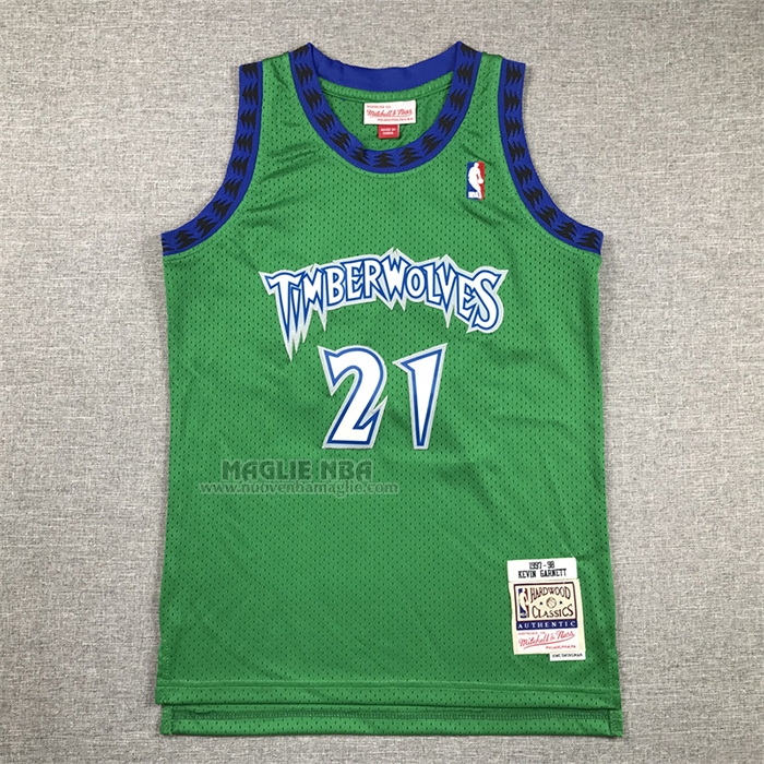 Maglia
 Kevin Garnett NO 21 Bambino
 Minnesota Timberwolves Hardwood Classics Throwback 1997-98 Verde
